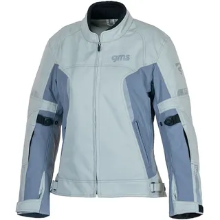 GMS Vega Damen Motorrad Textiljacke, grau, Größe M