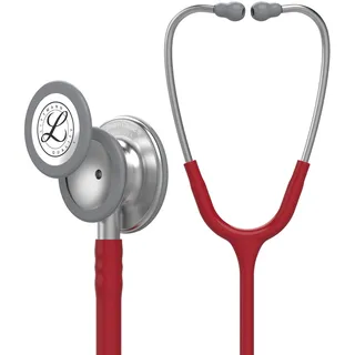 Littmann 3M Littmann Classic III Stethoskop zur Überwachung, 5627, burgunderroter Schlauch, 69 cm