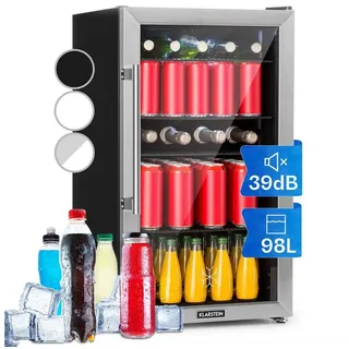 Klarstein Beersafe 3XL Getränkekühlschrank (98 l, 830 mm hoch, Silber) 