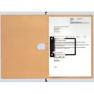 Leitz Hängehefter ALPHA Schlauchheftung Flexofil, Natronkarton, Naturbraun 19890000, 5 Stück