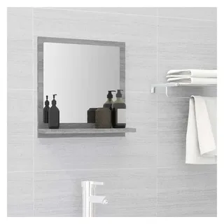 vidaXL Badspiegel 405 x 105 x 370 mm Grau