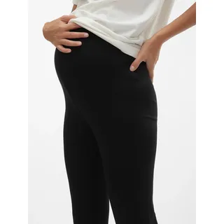 MAMA LICIOUS Umstandshose MAMALICIOUS "MLBRYNJA FLARE JERSEY LEGGING A. NOOS", Damen, Gr. XL (42), N-Gr, schwarz, Jersey, Obermaterial: 95% Modal, 5% Elasthan, unifarben, normal, Hosen