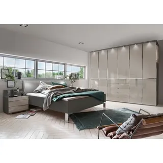 Wiemann Schlafzimmer-Set Shanghai 2 4tlg. Glas Braun Havanna