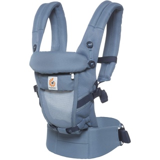 Ergobaby Adapt Babytrage für Neugeborene bis Kleinkind, Cool Air Mesh 3-Positionen Ergonomische Baby-Tragetasche Kindertrage, Oxford Blue