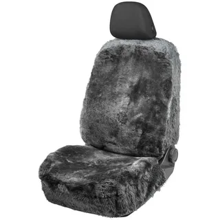 Walser Autositzbezug Mona Lammfell & Webpelz, 12-14 mm anthrazit - ZippIt 110 & 115