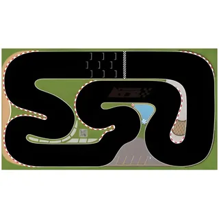 GOUX Rennstrecke für 1/32 1/43 1/64 1/76 Scale RC Auto Modell, Spielzeugauto Zubehör (160x90CM)