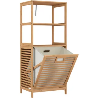 Vicco Novaro Badschrank 48,3 x 114 cm Braun MDF