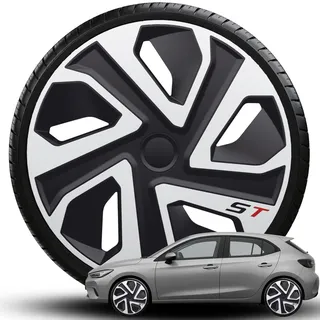 Radkappen Radblenden ST PRO Silver Black 13" 14" 15" 16" 17" 18" 19" Zoll NEU (14 Zoll)