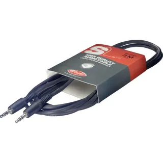 Stagg SAC3MPS Audio Kabel (3m, mini-Stereo Klinke)