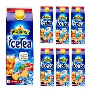 Pfanner Eistee  Pfirsich 6x 2,0 l