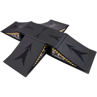 Hudora Skaterrampe Outbreake (Set, 4 Rampen + Verbindungsstück) schwarz