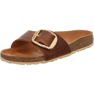 Birkenstock Madrid Big Buckle Nubukleder cognac 39