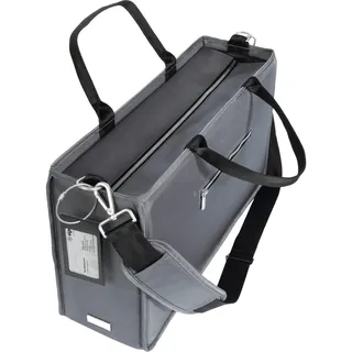 Sigel Laptoptasche Hot Desking Bag Premium Recycling-PET dunkelgrau BA413 bis 44,0 cm (17,3 Zoll)