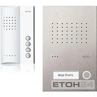 Ritto Acero Pur Audio Set 1WE 1818325 weiß/Edelstahl