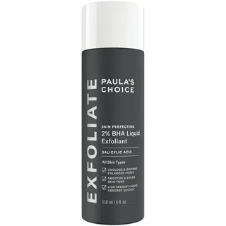 Paula's Choice SKIN PERFECTING 2% BHA Liquid Peeling - Gesichtspeeling mit Salicylsäure - Bekämpft Unreine Haut & Mitesser - Verkleinert Poren Sichtbar - Mischhaut, Fettige & Akne Haut - 118 ml