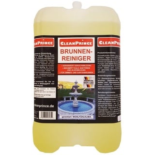 CleanPrince Gartenbrunnen Brunnen Reinigungsmittel Brunnenreiniger 5 Liter, (1 tlg), Konzentrat zur Reinigung von Wasserbrunnen 5 Liter