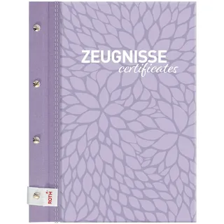 ROTH Zeugnismappe Pattern mit Buchschrauben \"Lila Paradise\""