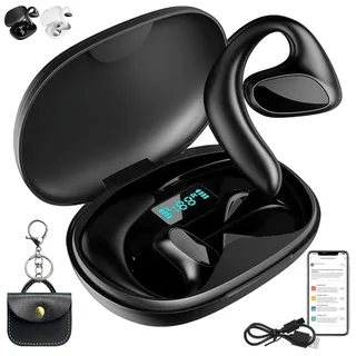 Sonabuds übersetzer,Sona buds übersetzungskopfhörer,Sonabuds ki übersetzer kopfhörer,Echtzeit-Übersetzung,Bluetooth-Konnektivität,Unterstützt 156 Sprachen,Geeignet für Reise Business (Schwarz,1)