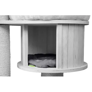 Kratzbaumland Klettkissen für Haus (Kissen Innen) passend für Natural Paradise und Woody Kratzbaum Ersatzteil (Grau - Edelplüsch)