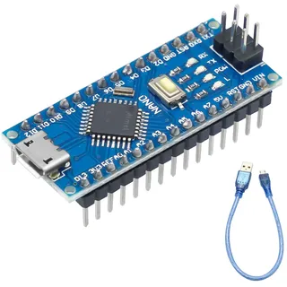 Nano Entwicklungsboard mit 328P Chip Binghe Nano Mainboards mit 328P Chip mit USB Kabel 5V 16M Mikrocontroller Micro Interface Kompatibel mit Arduino Nano