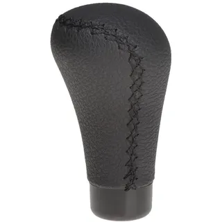 Universal Manueller Schaltknauf Schalthebel Leder Hebel Knauf Schaltsack Knob mit 4 Adapter Schwarz CarJoy