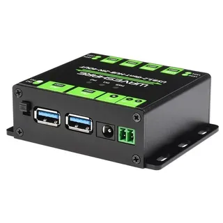 Waveshare Industrieller USB 3.2 Hub: 4-Port Erweiterung, umschaltbare Doppelhosts, Mehrfachschutz