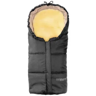 Hofbrucker Lammfell-Fußsäckchen Leni für Babyschale und Kinderwagen in grau | Gr.: onesize