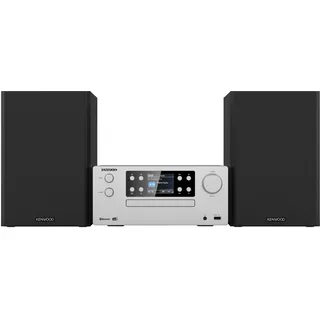 Kenwood M-925DAB-S - Micro HiFi-System mit DAB+, CD, USB, Bluetooth, 2 x 50 Watt RMS und TFT-Display; Frosted aluminium Stereoanlage