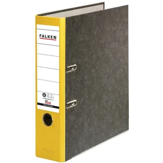 Falken Ordner Recycling 8 cm DIN A4 gelb