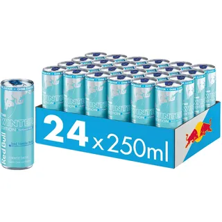 Red Bull Energy Drink Winter Edition 2024 Sugarfree - Iced Vanilla Berry - 24er Palette Dosen Getränke, EINWEG (24 x 250 ml)