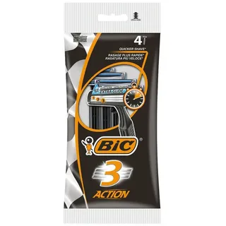 BIC 4er-Pack Einweg-Rasierer 3 Action,