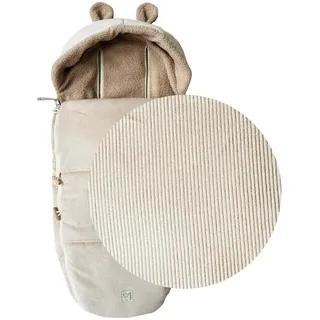 Kaiser HAU KEA Fleece Fußsack Sand Shell, Beige