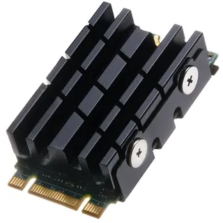 DolDer M.2 2242 SSD Kühlkörper, Aluminium Kühler Heatsink mit Wärmeleitpads für M.2 2242 SSD (2242 schwarz)