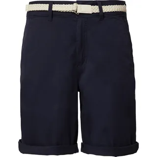 s.Oliver Shorts mit geflochtenem Gürtel und Garment Dye - blau - 36