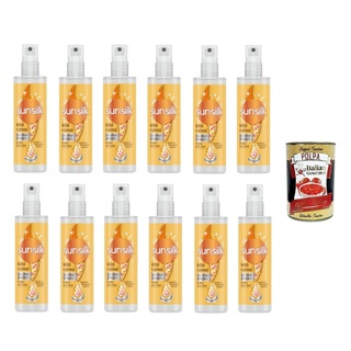 12x Sunsilk Olio Spray Morbidi e Luminosi Ölsprays 200ml+Italian Polpa 400g