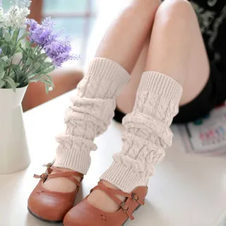 Damen Stulpen Böhmischer Beinwärmer Lange Winter Strick Häkelarbeit Legwarmer Beinstulpen 80er Jahre Gestrickt Strümpfe Knit Crochet Socken Kniestrümpfe für Ballett Tanzen, Frauen Mädchen