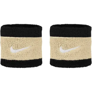 Nike Swoosh Schweißbänder Tennis Frottee (schwarz/Team Gold/Weiß)