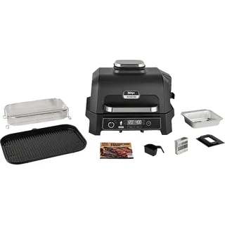 Ninja Woodfire Pro XL Elektrogrill, Grau/Schwarz (1700 Watt)