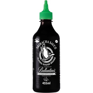 FLYING GOOSE Chilisauce, Sriracha mit Whiskygeschmack, Sonderedition Ballantines - 1 x 455 ml