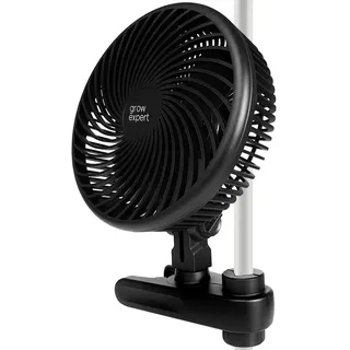 grow expert Grow Clip-Ventilator EC-Motor, 10 Stufen leiser Umluftventilator, 20cm, Hohe Leistung und Langlebigkeit - Perfekt für Growboxen