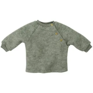 Engel Baby-Pulli, Farbe: Hellgrau melange - 62/68 Wollfleece 100% Schurwolle - 62-68