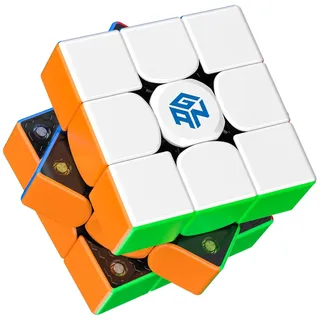 GAN 356M Zauberwürfel Magnetisch 3x3, Speed Cube Original mit IPG & GES+, Magic Cube Stickerlos, GAN Cube Klassische Produkte - Ideales Knobelspiel für Erwachsene und Kinder