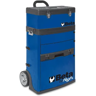 Beta C41H-B - Trolley mit zwei stapelbaren modulen | Teleskopgriffe, robuste Konstruktion und 200 lb Tragkraft für professionelle Mechaniker, Techniker und Werkstattlager