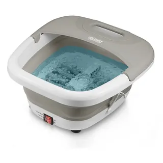 First Austria TZS First Austria - Fußsprudelbad Fußmassagegerät klappbar 450W mit 3 Aufsätzen & 8 Massagerollen - Fußbad mit Vibrations- & Luftblasenmassage, Infrarot- & Heizfunktion - Elektrische Fußbadewanne