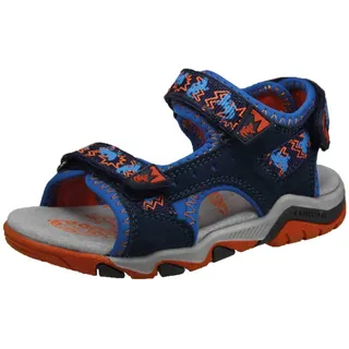 Lurchi Jungen Brian Riemchensandalen, Blau (Jeans Orange 22), 25 EU - 25 EU