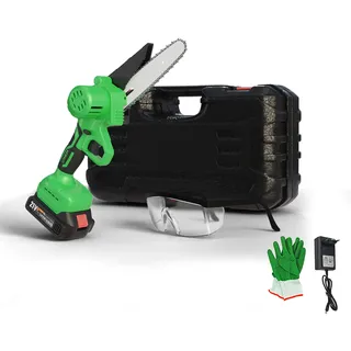 Hammersmith PocketSaw mit LED-Licht - Akku-Mini-Kettensäge - Handkettensäge inkl. umfangreichem Zubehör - Kettensäge - kabellos & wiederaufladbar - 21V
