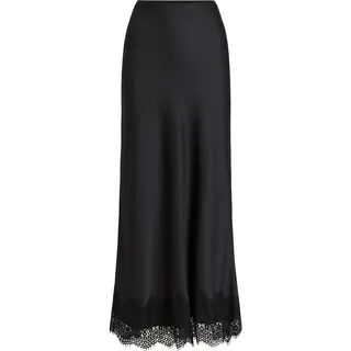 VILA Maxirock Maxiröcke Spitze Schwarz 40