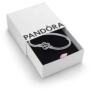 Pandora Unendlichkeits-Herz Armband Silber 592645C01 18 cm
