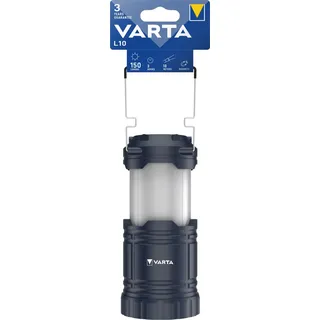 Varta Lantern L10 3AA ohne Batt. Camping-Laterne 150lm, 272g Schwarz
