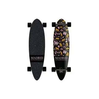Madrid Blunt 36 25 Top Mount Longboard Leopards - schwarz